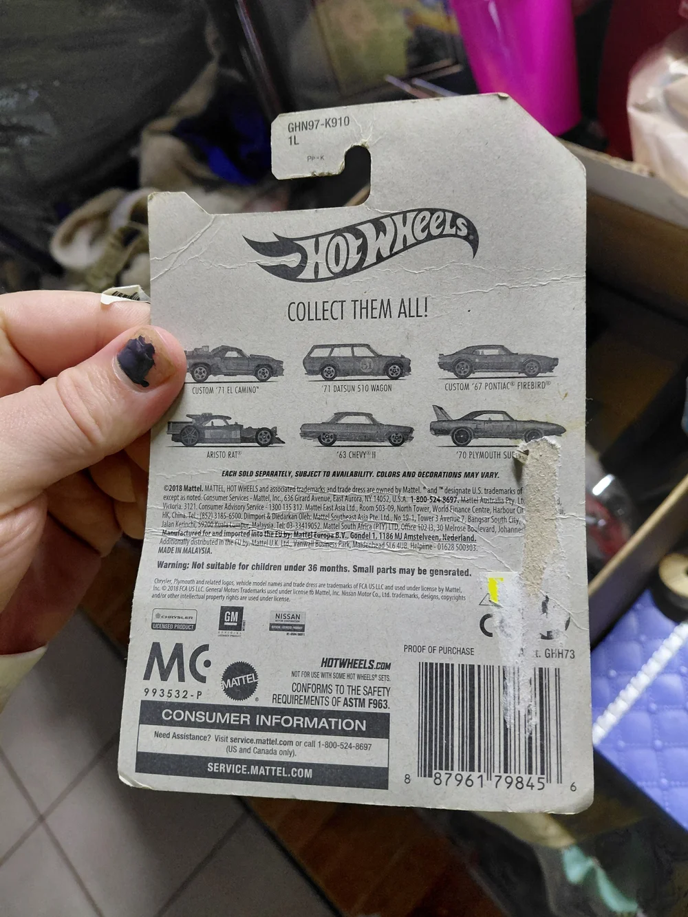 2019 Hot Wheels 51st Anniversary Satin & Chrome Series Aristo Rat (#4/6),